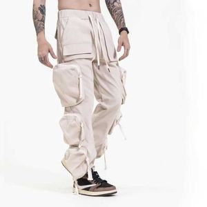 Męskie spodnie Hip Hop Street swobodne spodnie Dna Modne 3D Multi Pocket Spodne