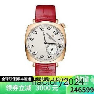 Top Factory Automatico orologio meccanico Vacherosconstantin Deep Imparaproothing Movending Manual Manual Womens 362 265 mm Banda rossa 1100QBKS