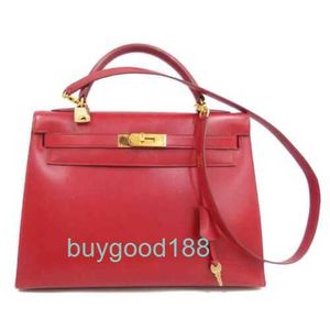 En iyi bayanlar tasarımcısı Kaelliy çanta 32 2 yollu omuz el çantası kırmızı altın kadın otantik 220 yüksek kaliteli günlük pratik büyük kapasite