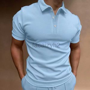 Camicie da uomo più magliette polo 2024 Autunno a maniche lunghe a v-collo azzurra da polo da parte di uomini da uomo più magliette più magliette
