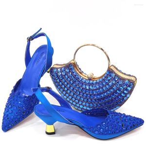 ドレスシューズドレスショー女性とバッグを一致させるセットイタリアパーティーポンプイタリアのマッチングシュージングシューズバッグの靴！ HSD1-3