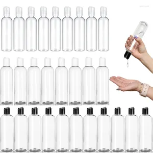 Storage Bottles 10Pcs 30ml/50ml/60ml/100ml Clear Plastic Empty With Disc Top Caps Refillable Squeeze Containers For Shampoo Lotion Cream