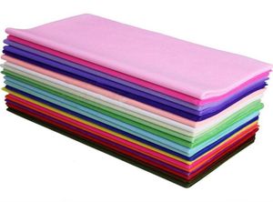 40st om inslagning av färgat vävnadspapper för DIY bröllopsblomma dekor 5050 cm presentförpackning 1003640105