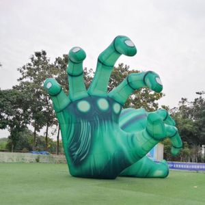 all'ingrosso 5 m 16,4 piedi di altezza gigante personalizzata Green gonfiabile di Halloween Yard Decorations Horror Skeleton Hand for Outdoor
