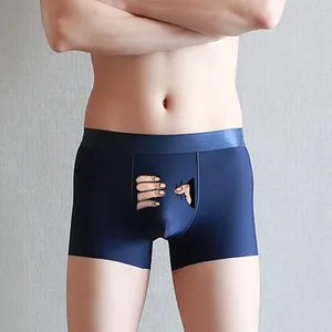 Cuecas homens engraçados roupas íntimas cuecas gelo boxers shorts