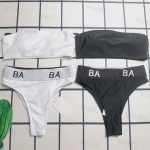 Menas de banho feminina Biquíni sexy Conjunto de banheira sem alças