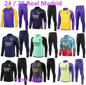 2023 2024 Real Madrid Crianças Sportswear Treinamento Treinamento Vini Jr Bellingham 24/25 Real Madrid Men Soccer Cameraveda Sportswear Chandal Futbol Survey Jacket
