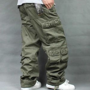 Men's Pants Autumn and Winter Wool Thickened Top Hip Hop Mens Pants Mens Loose Casual PantsL2405