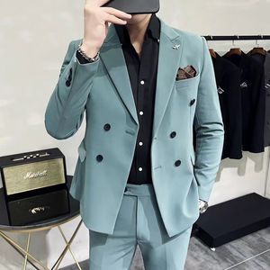 #1 designer mode man kostym blazer jackor rockar för män stylist brev broderi långärmad avslappnad fest bröllop kostymer blazers m-3xl #96