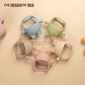 Teethers Toys Baby silicone dental toys hand pacifiers baby gloves dental toys BPA free baby dental care chewing plush sticks baby products d240509