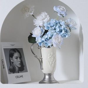 Vase Nordic Instagramケトル型花瓶のリビングルームベッドルームホームステイテーブルトップフラワーアレンジメントホームデコレーションアクセサリー