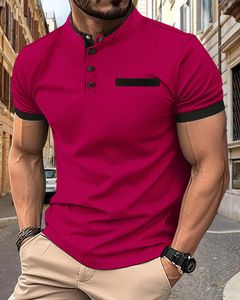 Летняя новая мода мужская рубашка поло в воздушную рубашку плюс простая футболка для футболки Man Man Polo Tshir