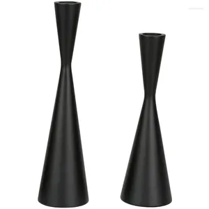 Titulares de vela ABSF 2PCS diminua a mesa de castiçadeira Decorativa para a decoração da casa de festas de jantar