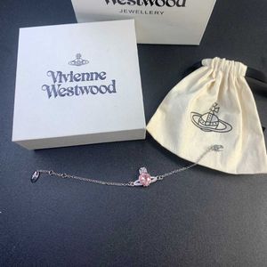 Brand Westwood Stars gleiche Stiltemperament mit Stiften Perle Saturn Armband weiblicher Nagel eingelegt
