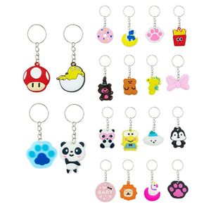 100шт аниме -матч для детской мультипликационная вечеринка Mini Cute Keyring Призы в классе