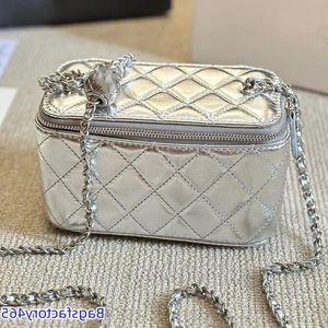 Luxury Designer Bag quiltad Mini Box Crossbody Bags Classic Gold Ball Justerbar axelband Multi Pochette Bag Women Leather Serial GUXG