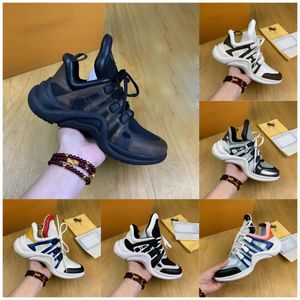 Kvinnor Casual Old Shoes Fashion Men Platform Archlight Sneakers Avancerade kvalitetspar Arch Bridge Space Shoe Top Designer Runners Trainers No Logo Size 35-40