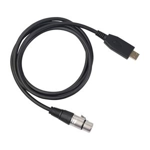 2024 NYA NYA 2M 3M MICROPHONE CABLE 6ft 10ft, USB MANA TILL XLR Female Mic Link Converter Studio Audio Cords Adapter för XLR -mikrofon