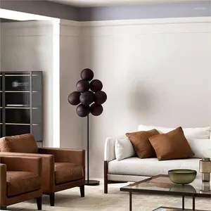 Chandeliers Modern Creative Home Decoration Grape Living Room Ceiling Chandelier Purple Ripple Balls Hanging Lamps For