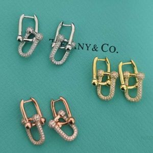 Дизайнерские ювелирные изделия TiffanyJewelry T Home Precision Высококачественные серьги для подковы.