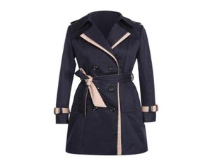 Women039s Trench Coats Mantel für Frauen Womens Fashion Black Herbst Kleidung Jacken8830589