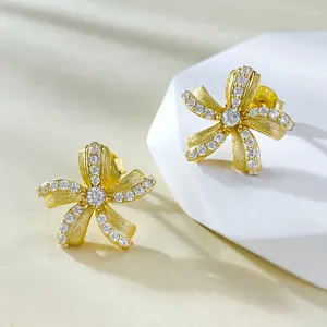 Серьги -грибы Springlady 18k золота с золотой.