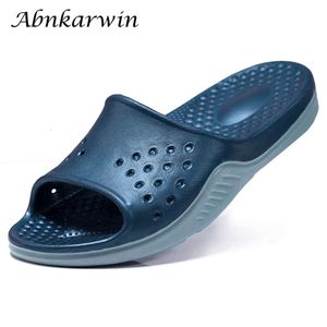 Summer Men Slippers Rubber Slides Sapatos de praia Slates Palm palm cate