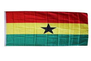 Bandeiras de Gana bandeiras nacionais do país 3039x5039ft 100d poliéster de cor vívido de alta qualidade com dois orações de bronze6092834