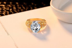 Z bocznymi kamieniami seksowna mama złota obrączka weselne pierścień dla kobiet mężczyzn biżuteria stal nierdzewna