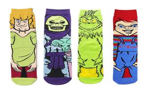 Socks Hosiery 1 Pair Horror Movie Character Print Skateboard Funny Cartoon Anime Cute Animal Novelty Happy SocksSocks5902623