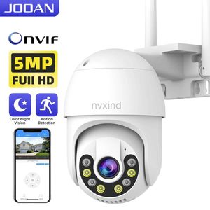 IP -камеры JOOAN 5MP 3MP PTZ CAMARNE OUTER AUTOUMATION Отслеживание Цветной ночной камера беспроводной безопасности Wi -Fi IP -камера Камера D240510