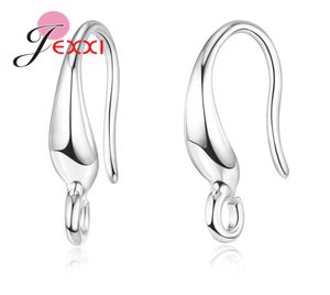 whole 100pcspack 925 Sterling Silver Clasp Jewelry Hooks Earrings Accessories High Quality DIY Jewelry Findings for Women5044598