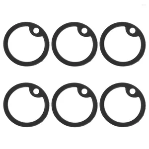 Colarinhos de cachorro 6pcs rótulos de silicone etiqueta silenciadores nomes anéis colarinho conveniente