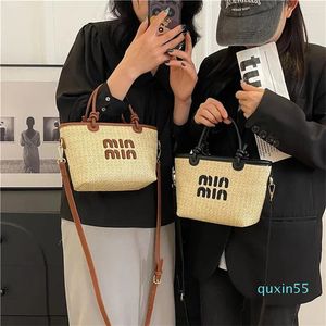 ショルダーバッグ女性のためのサマーグラスバスボヘミアンビーチバッグデザイナーかわいい財布とハンドバッグ