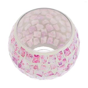 Titulares de vela Mosaic Vidro Capacelestick Creative Candelas Dining Tecler