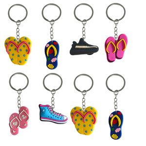 Schlüsselanhänger Lanyards Cartoon Schuhe Schlüsselbund für Frauen Keyring Rucksackauto Charme cool