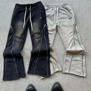 Y2K vintage dresspants Men Harajuku Casual Dekoracja zamków