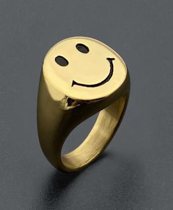 2020 Ny stil guldfärg rostfritt stål ringar för kvinnor retro antik finger ring party smycken gåvor gratis frakt2899139