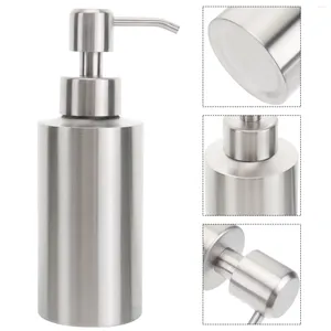Liquid Soap Dispenser 304 Stainless Cylindrical Dishes Hand Bottle Kitchen Detergent Bath Wash Pump Steel Tools
