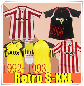 Retro Spots Sunderland 24 25 1994 1993 Yellow 1992 2005 2006 koszulka piłkarska Simms Stewart Roberts Embleton Amad Clarke Dajaku 92 93 94 05 06 Football Shirt Pritchard