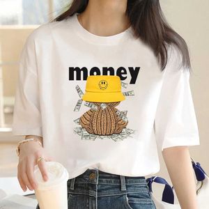 Women's T-Shirt Fashion T-shirt Y2K Women Money Casual Print women Aesthetic Kawaii Graphic Women T-shirt Women Vintage Top T-shirt Women T240508