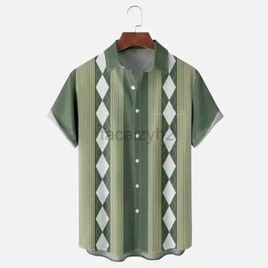 Herr plus tees polos sommar ny herr mode trend hawaii kort ärm skjorta 3d tryckning casual lös hjärtskjorta casual skjortor