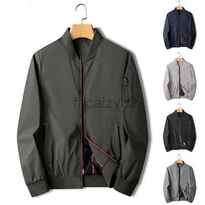 Men's plus size Outerwear & Coats Spring and autumn new men's wear middle-aged loose zipper casual jacket men