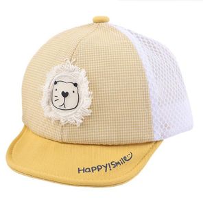 Новая летняя осенняя мультипликация животных малыш малыш Ball Cap Baby Fashion Sunhat Travel милая бейсбольная шляпа