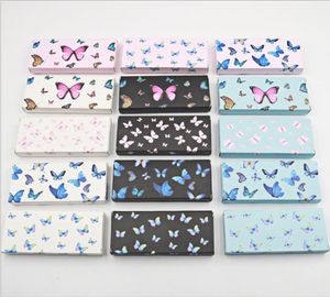 100pcslot dikdörtgen şekil kelebek kiriş kutuları vizon kirpikleri için ambalaj kağıt malzeme bütün kirpikler kutusu boş1840999