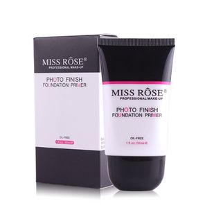 Miss Rose Po Primer Fundação de acabamento para óleo oleoso de pele lisa de maquiagem facial de maquiagem facial