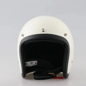 Vintage TT Cocascos Helmet Cafe Racer Lekka ciężarowa włókno włókna szklane hełm otwarte twarz japońskie wysokiej jakości motocykl Casco 240509