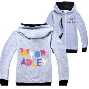 Ceketler A Adley Toddler Kız Sonbahar Giysileri Çocuk Hoodie Sweater Boys Uzun Kollu Fermuar Ceket Çocuklar Gömlek Sevimli Çocuk T