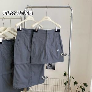 Skirts American Spicy Girl Cargo Summer Vintage Causal Grey Comodo Multi Multi Multi Multi Wear High Welfy Gonna per donne