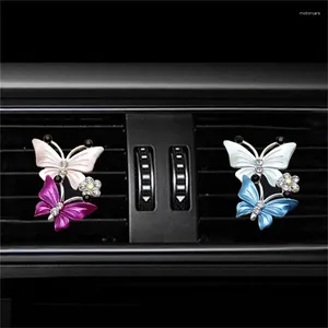 Car Air Outlet Perfume Clip Exquisite Diamond-studded Butterfly Conditioning Jewelry Goddess AromatherapyClip